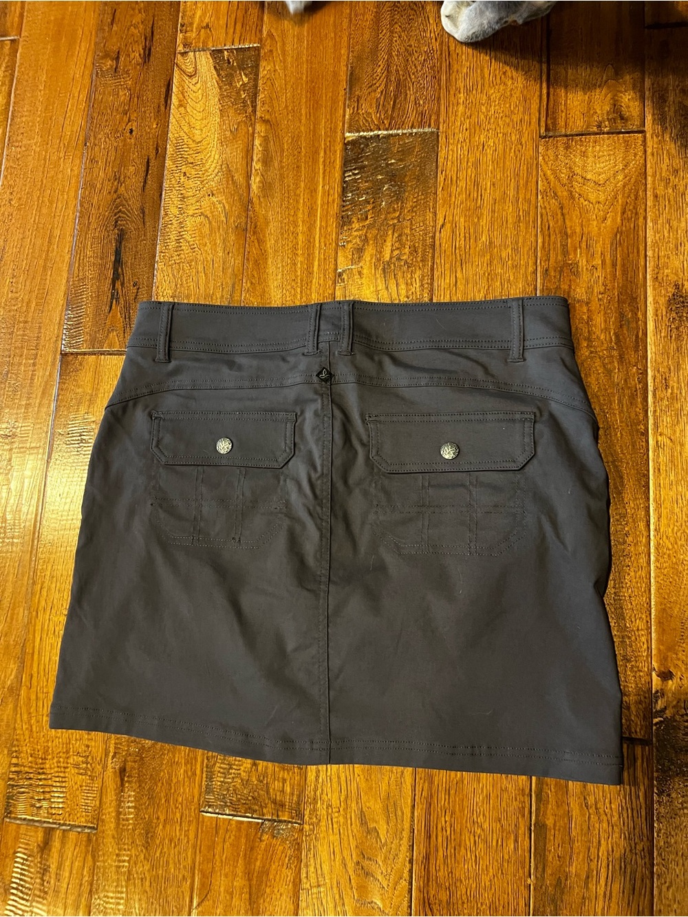 Prana Grey Active Skort with Drawstring Waist - Picture 3 of 3